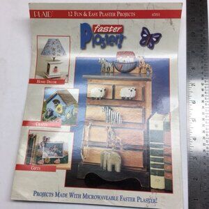 Plaid Faster Plaster 12 Fun Easy Craft Projects Booklets Gifts Home Décor As Is